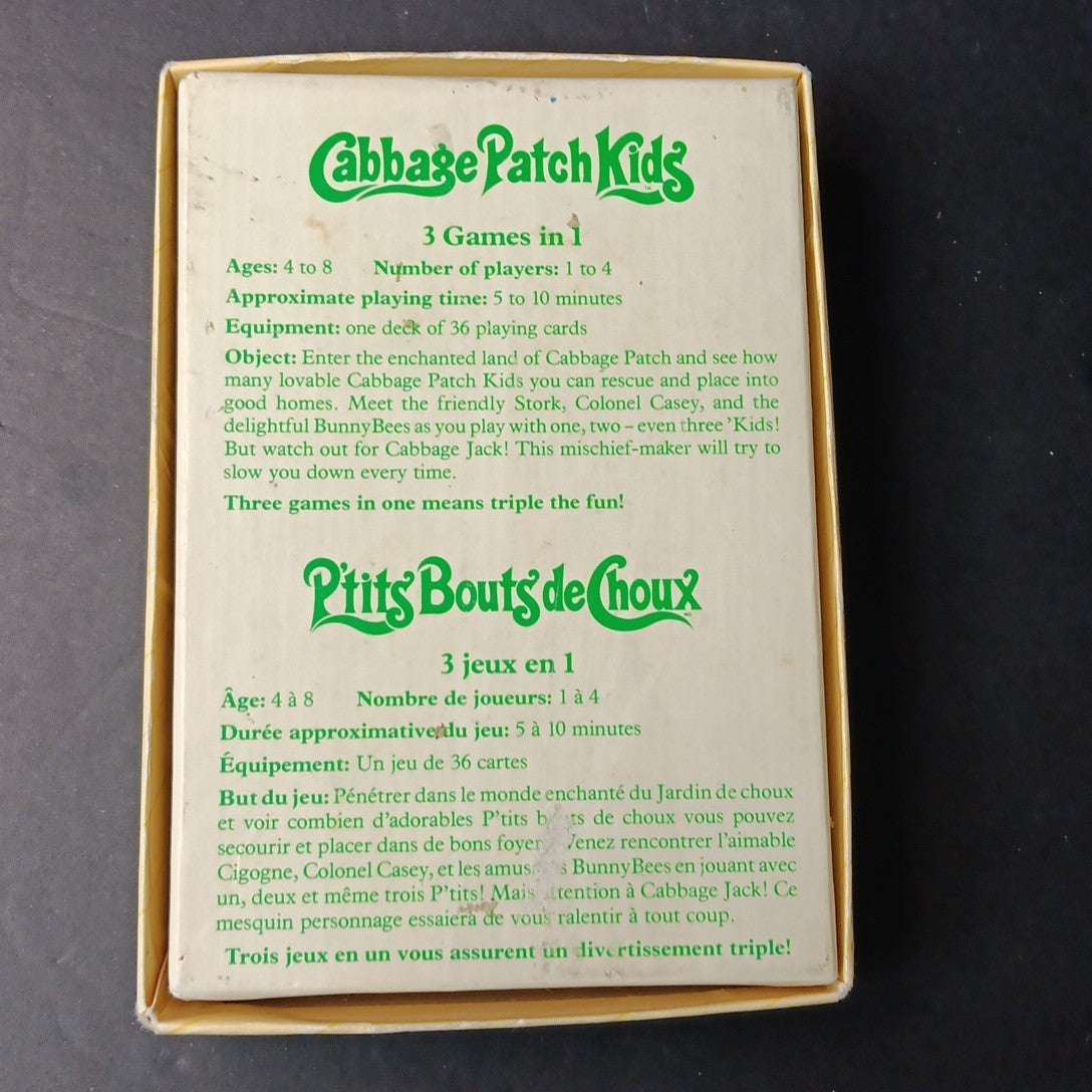 Vintage Parker Brother Cabbage Patch Kids CPK Card Game 1984 Complete in Box