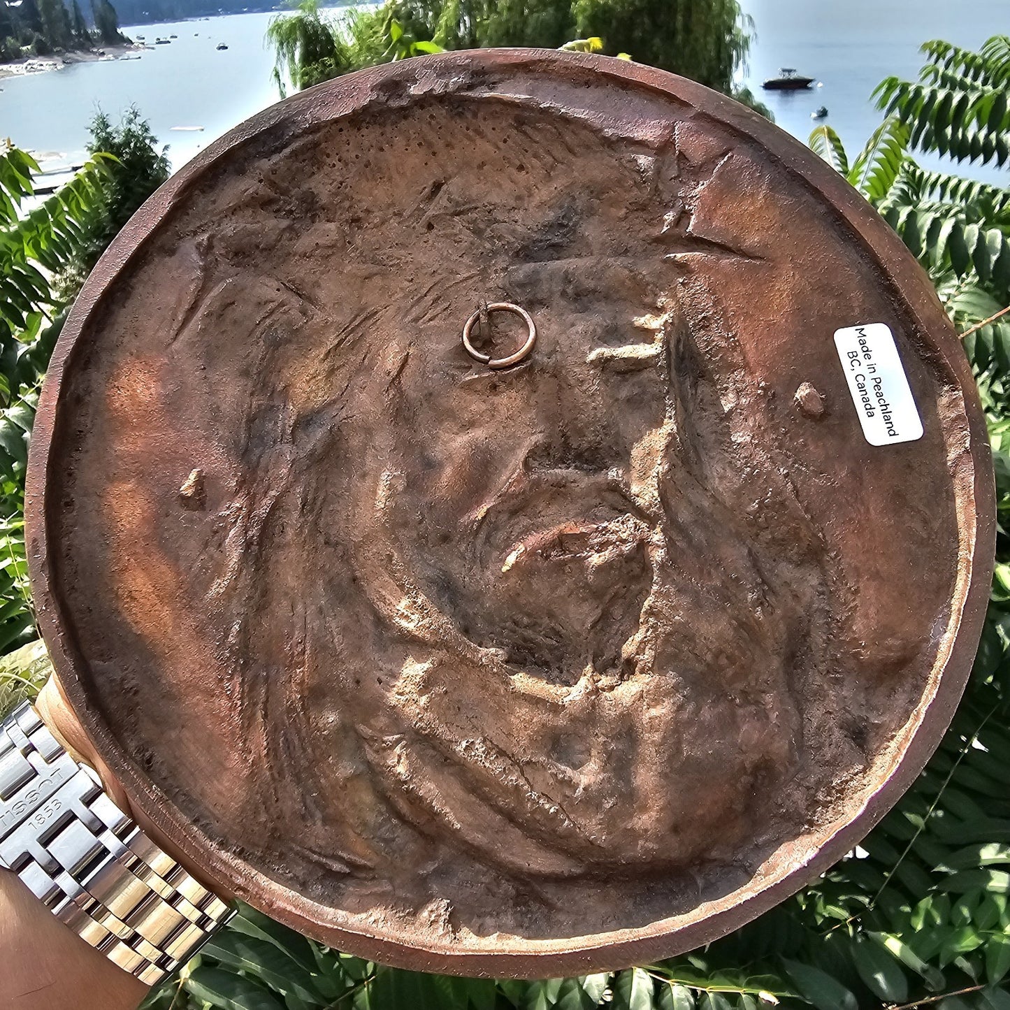 Jesus Christ Solid Bronze 3D Art Wall Decor Made In Peachland BC CANADA
