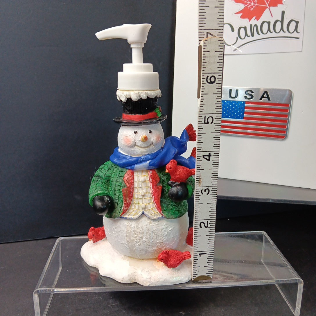 Frosty The Snowman Lotion Soap Pump Dispenser Holiday - SEARS 6.5" New VINTAGE