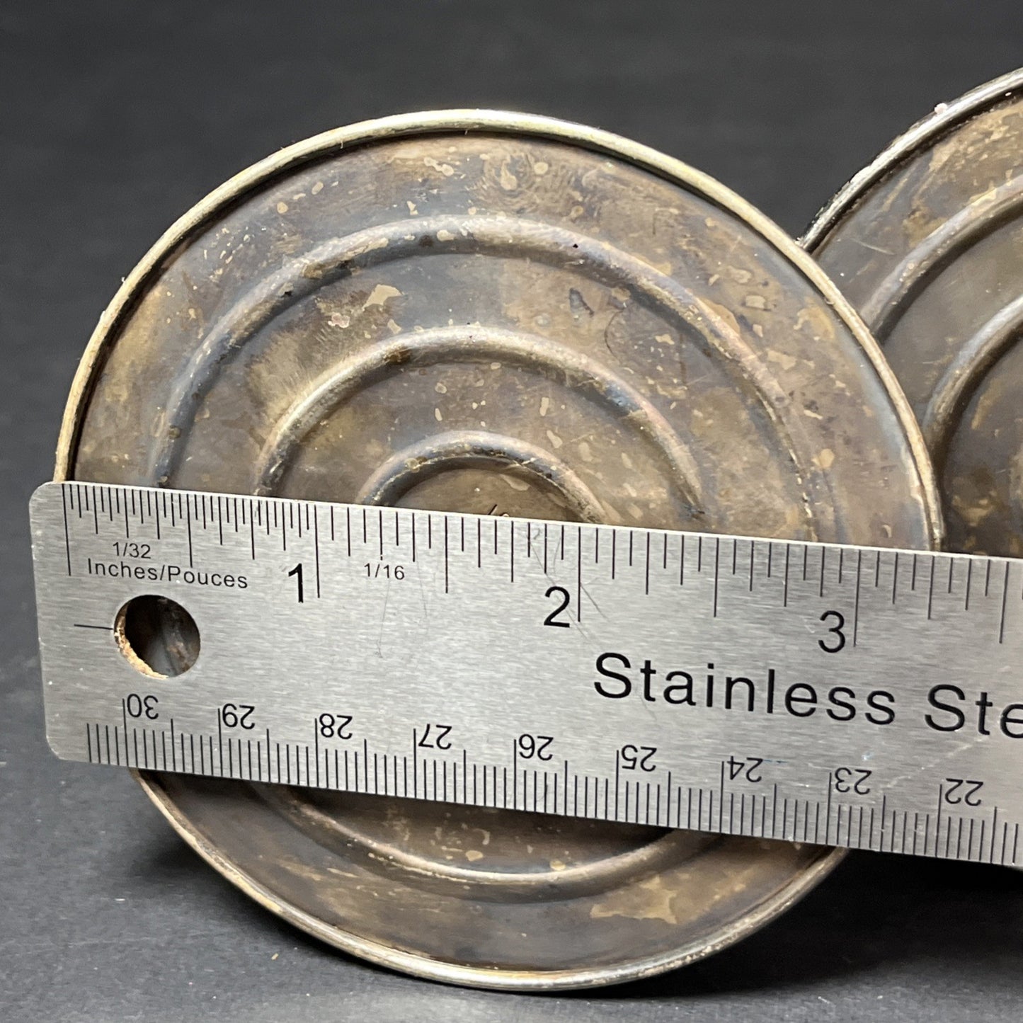 BIRKS Silver Plated Candlestick Holders E.P. Copper 1501 Unpolished