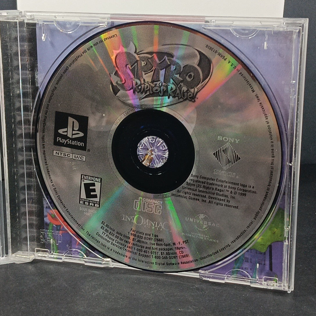 Spyro 2: Ripto's Rage (Sony PlayStation 1, 1999) PS1 W/ Manual CD Artwork