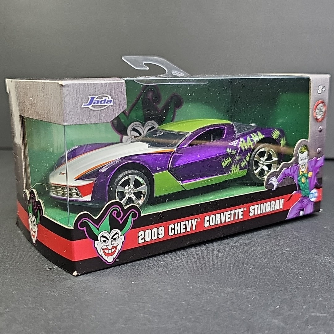 Jada 1/32 Joker 2009 Chevy Corvette Stingray Batman DC Comics Diecast CN