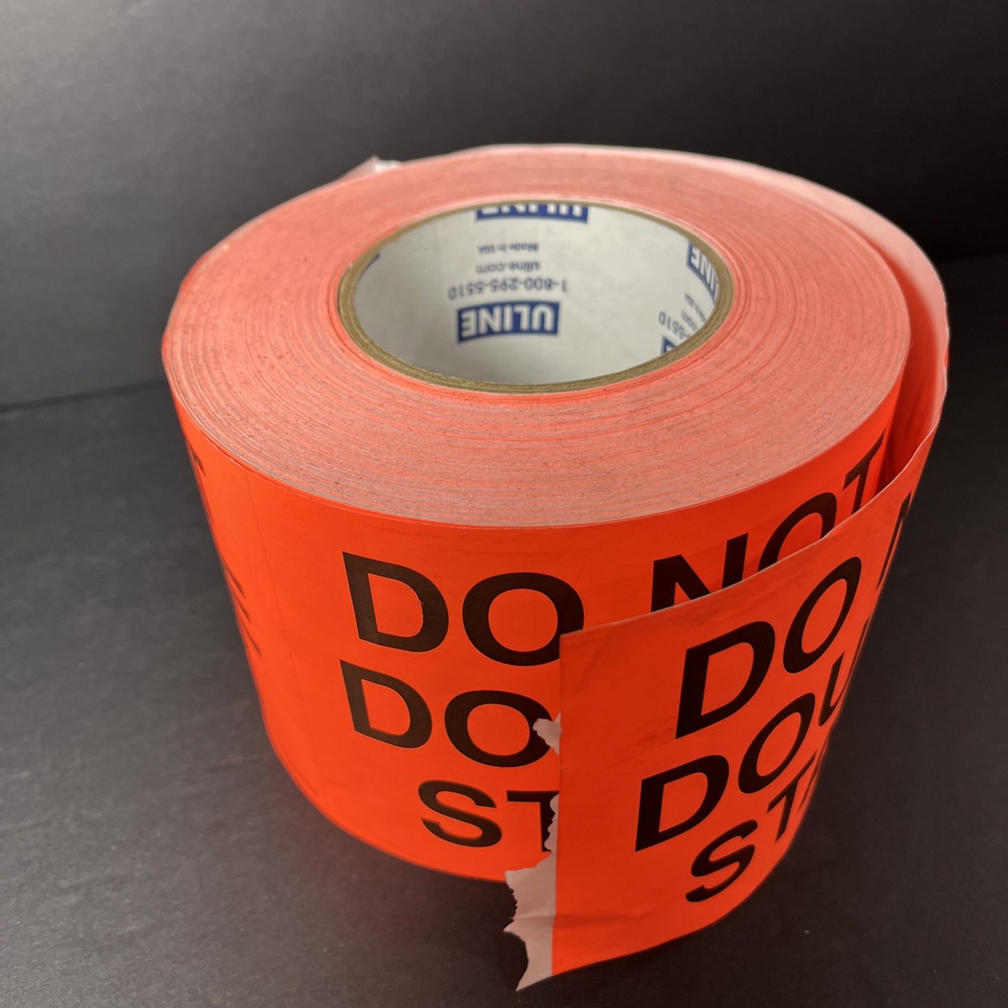 Do Not Double Stack Stickers ULINE S-5169 Large Open Roll Nearly Full 4x6" USA