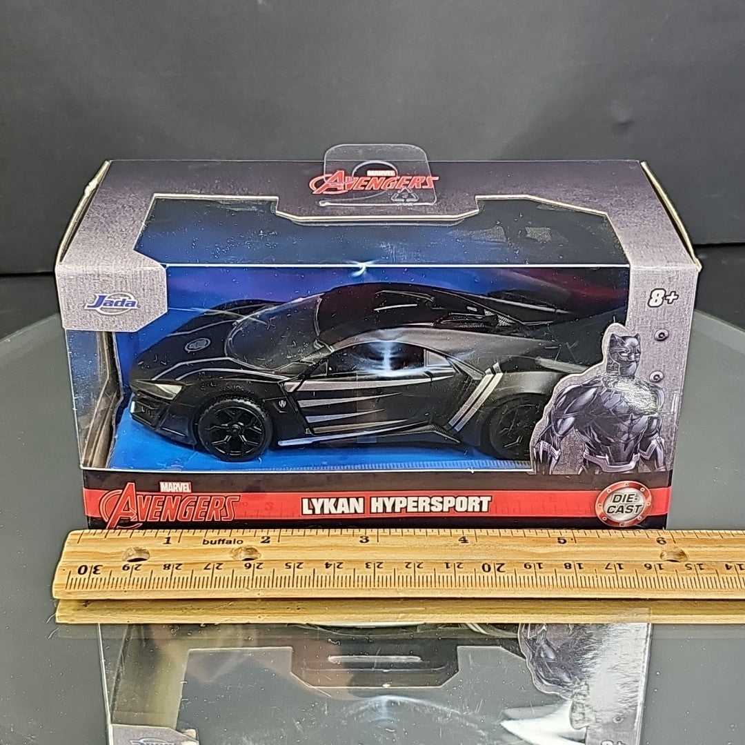 Marvel/Jada BLACK PANTHER Lykan Hypersport Die Cast Car Open Box