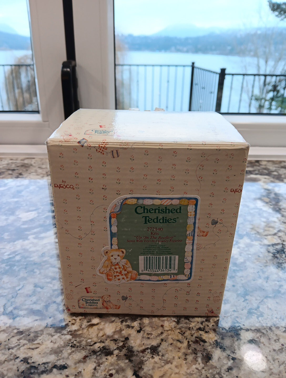 Cherished Teddies Enesco 1997 Kris #272140 "Up On The Rooftop" Vintage BOX CERT