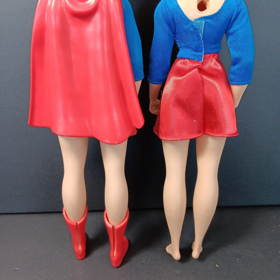 TWO DC Super Hero Girls Supergirl Doll 11 Inch Cartoon Network Action Figures X