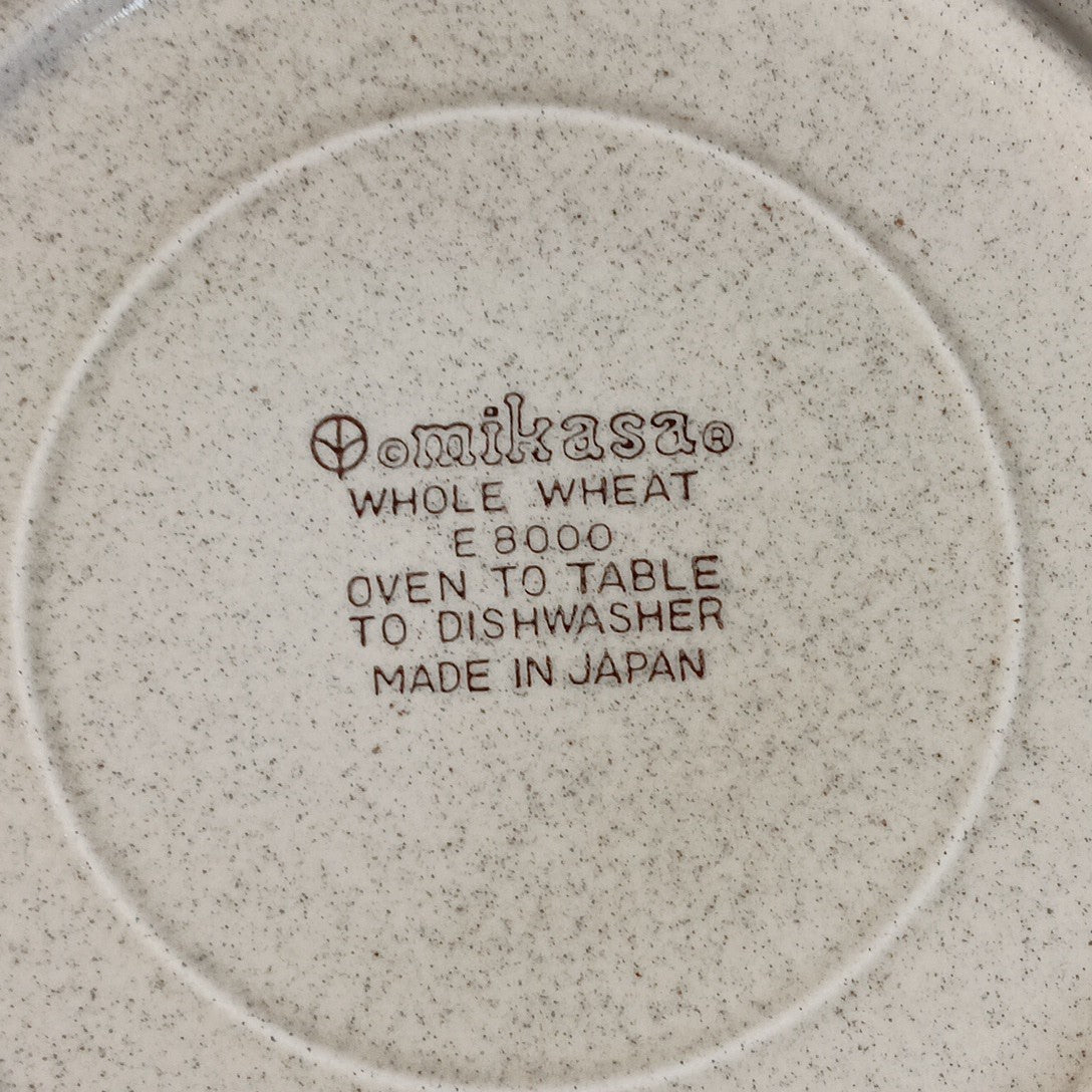 Set Of 3 Mikasa Whole Wheat E8000 8in Soup/Cereal Bowl Stoneware Japan