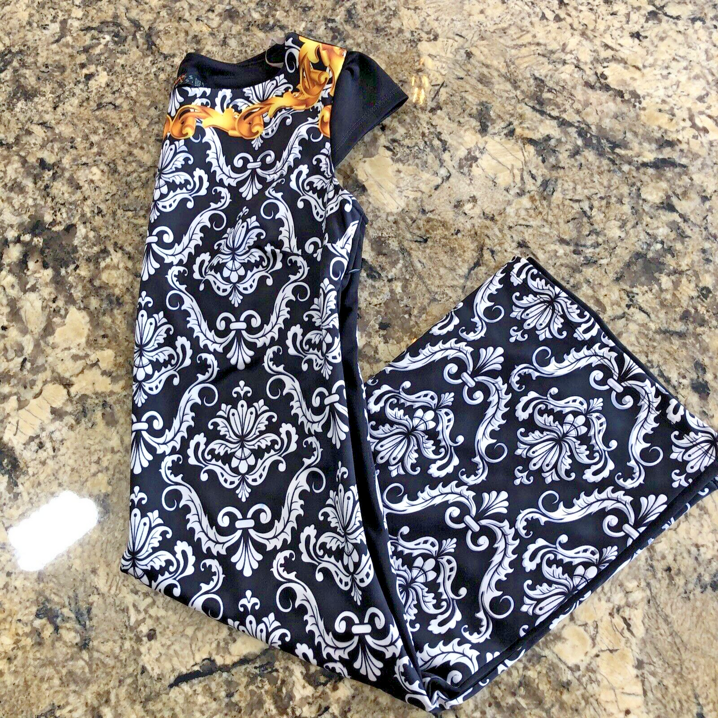 Size 8 Samsara Womens Dress Black And White Stretchy Casual Formal TR