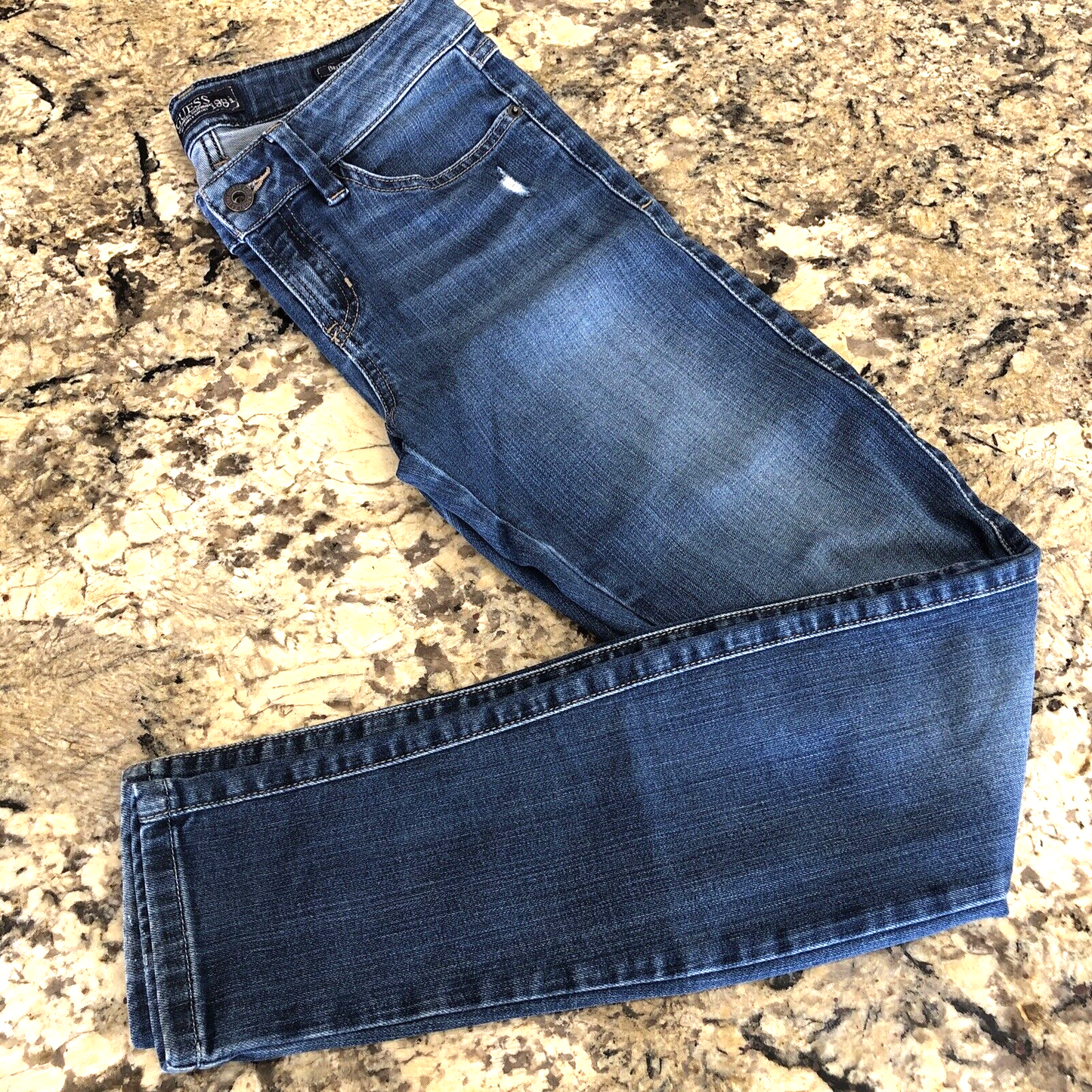 Size 28 X 30.5 Guess 1981 Womens Jeans Brittney Skinny Blue MX