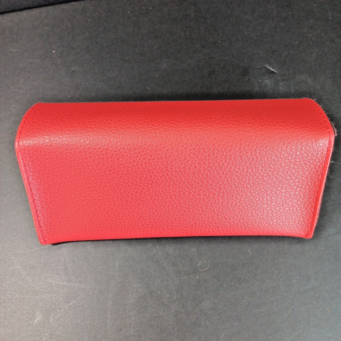 GUESS Red Case for Eyeglasses Sunglasses Faux Leather New Authentic