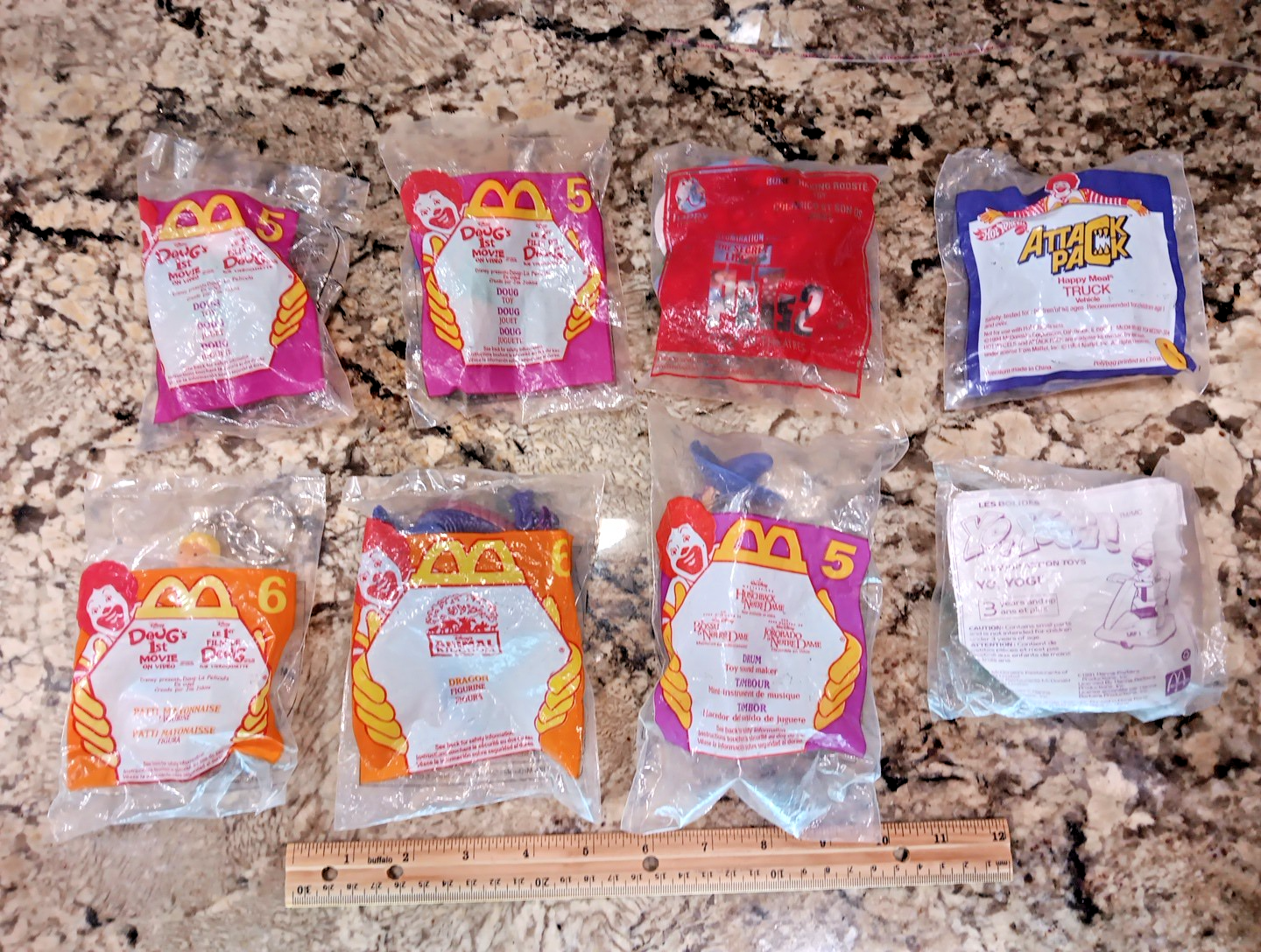 McDonald's Happy Meal Toys Yo, Yogi, Doug, Animal Kingdom 1991 - 2019 8pcs