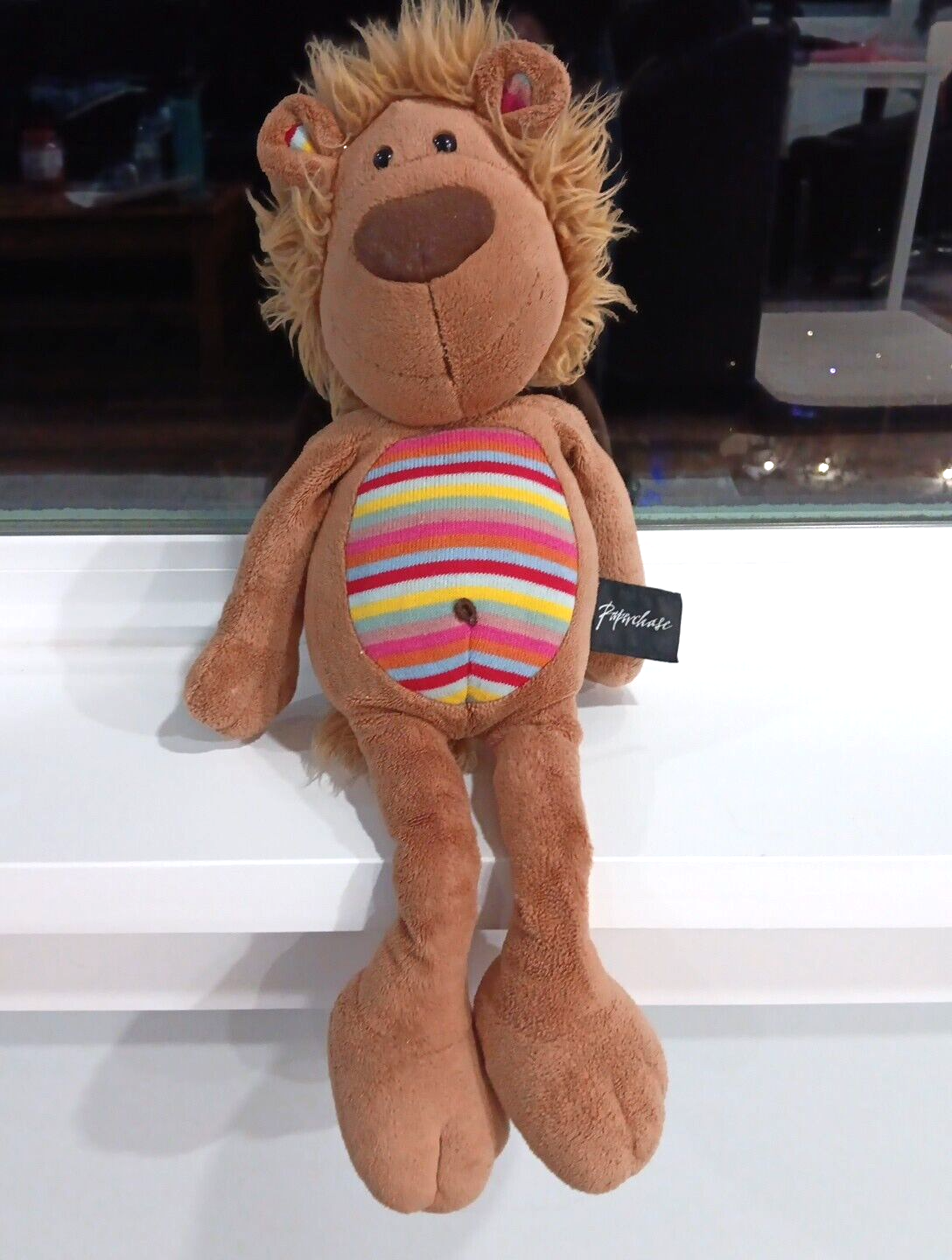 Paperchase Lion Plush. So Soft! Messy Hair Lion Bear CN