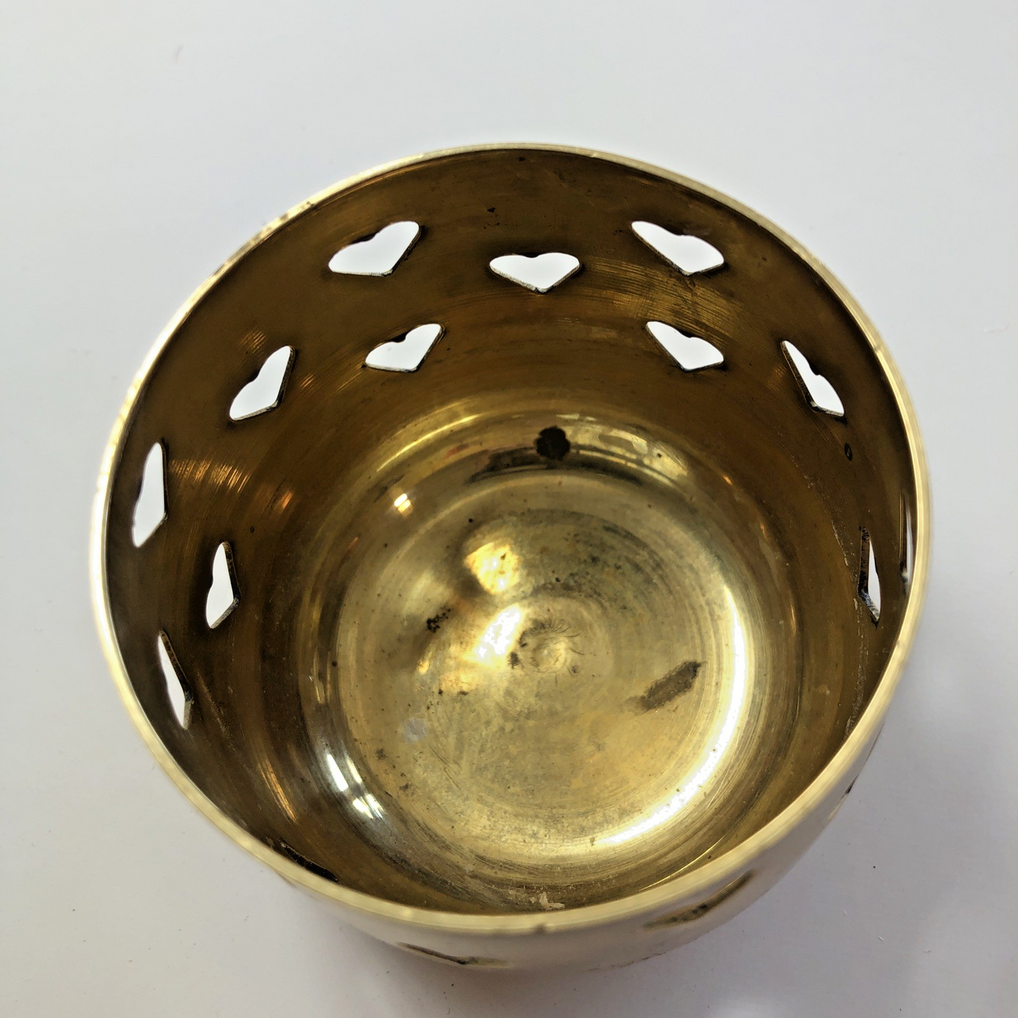 Brass Candle Holder Tea light Hearts Unpolished Liards Ltd. India