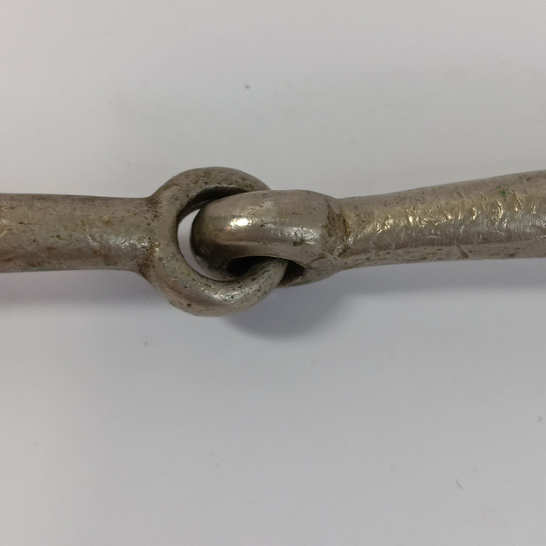 Horse Bridal Bit Iron Single Jointed Loose Iron Ring Snaffle Western 12” X