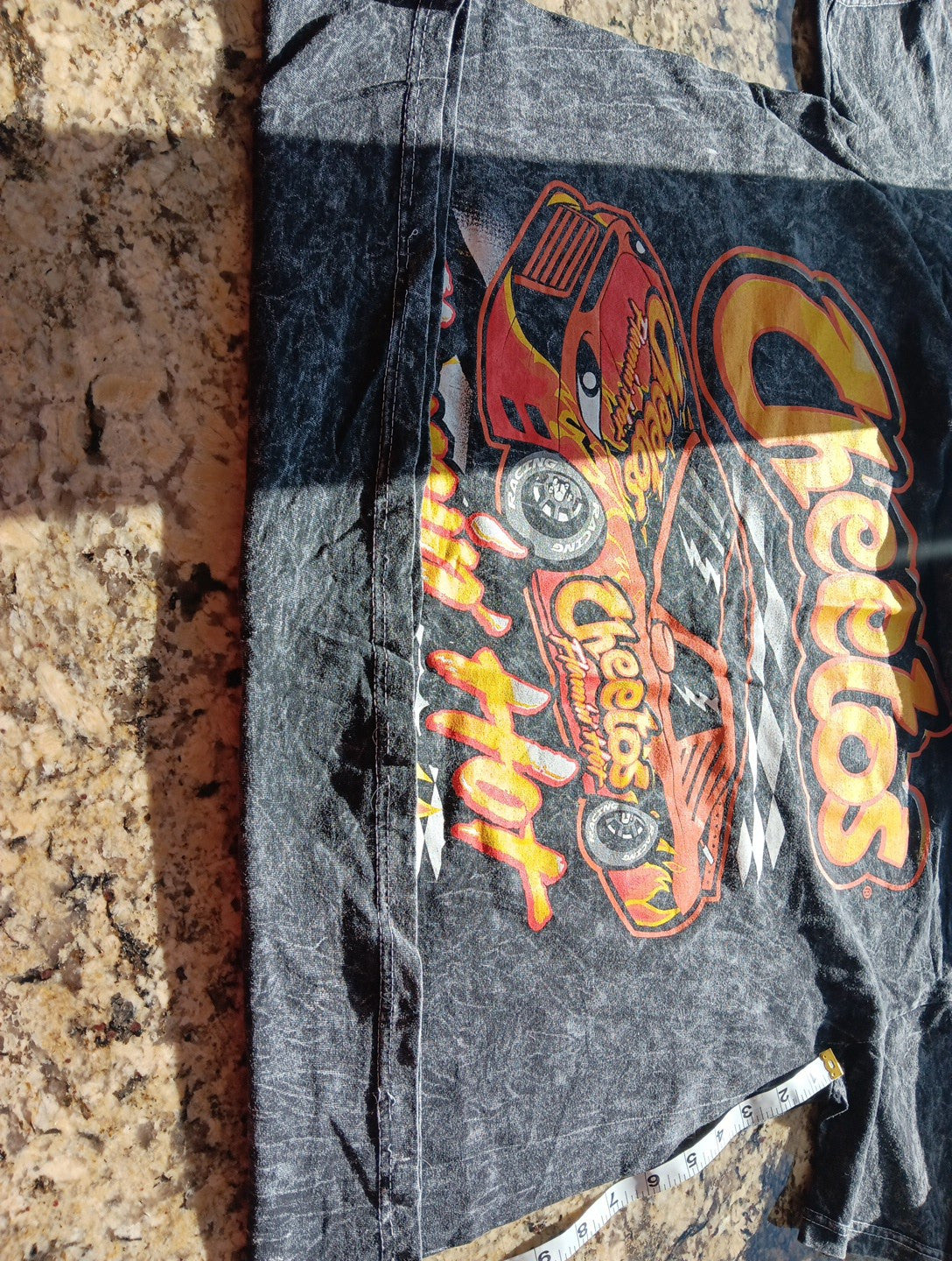 Rare Large Cheetos Racing Shirt Adult Black Flamin Hot Short Sleeve Tee Pepsi MX