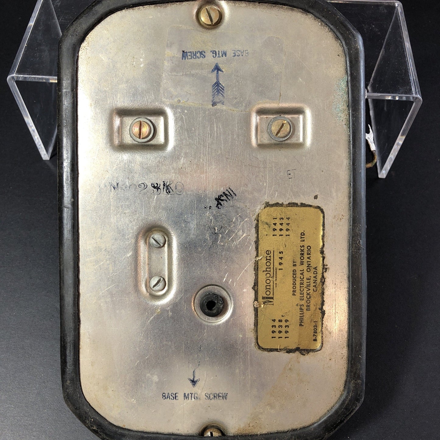 1940s Monophone Internal Ringer Mechanism Phillips Electrical AE34 AE35 Untested