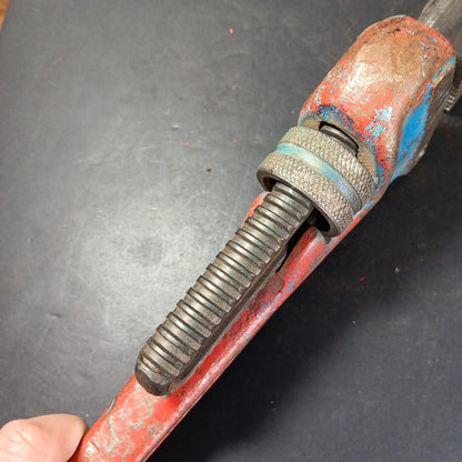 Rigid Pipe Wrench 18" In Working Condition Heavy Duty USA