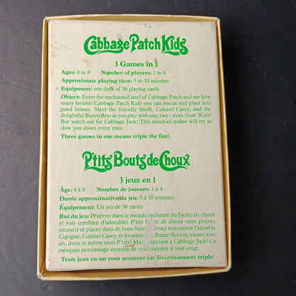 Vintage Parker Brother Cabbage Patch Kids CPK Card Game 1984 Complete in Box
