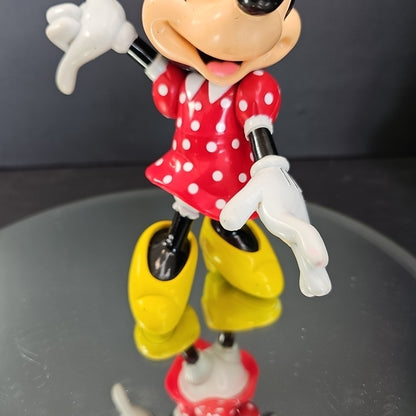 Vintage Minnie Mouse Articulated Figurine Walt Disney 8" Toy