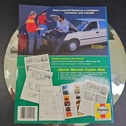 Haynes Toyota Corolla 1984-1991 Repair Manual Front-wheel Drive Models- 1025