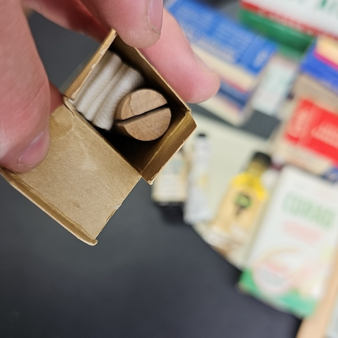 Vintage CURITY Automobile First Aid Kit Bauer & Black Near Completely Full WOW!