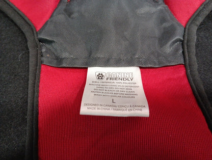 LARGE Canine Equipment No-Pull DOG HARNESS Med. ~ Made in Canada ~ Black/Red