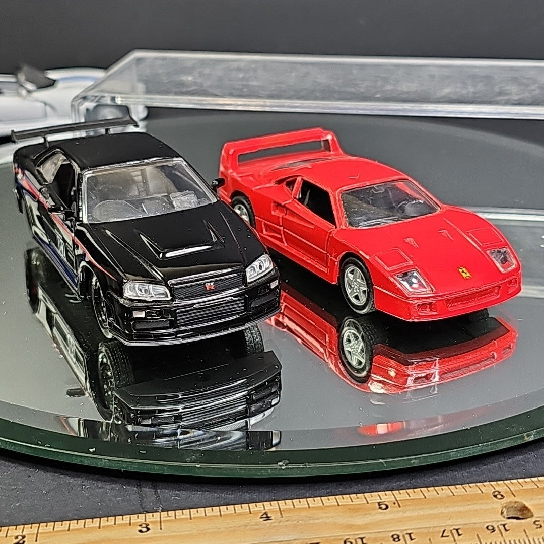 Skyline GT-R, Ferrari F40 And Two Dodge Vipers RT/10 And GTS Diecast Cars CN