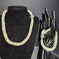 Authentic Freshwater Pearl Necklace And Bracelet Set Diamond ? Clasps VTG Read