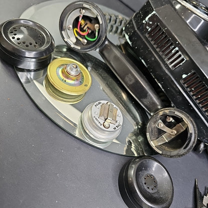 Vintage Black Automatic Electric AE50 Rotary Wall Telephone Needs Cleaning