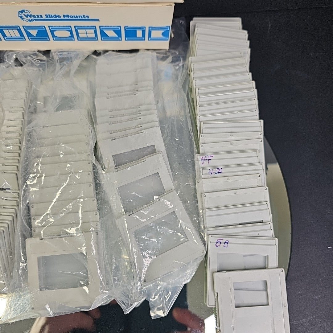 Wess Slide Mounts, for 35mm film slides, Some New, Some Used. See Photos