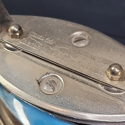 Vintage Coleman Gas Iron Model 4A Instant Lite Blue With Stand Canada Untested