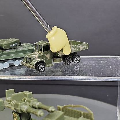 Military Trucks Cars Tanks 7pcs Toy Cars Vintage Camouflage Well Used Condition