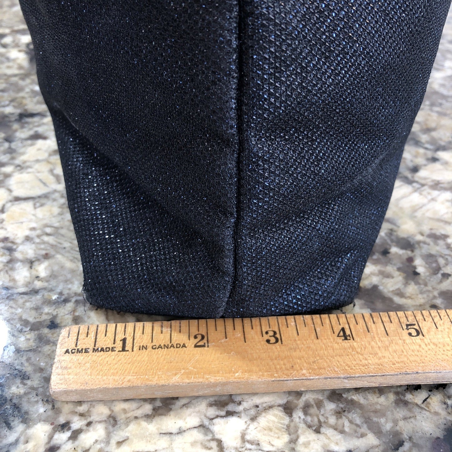 Victoria’s Secret Large Tote Bag Black Silver Heart Logo Handles Shimmery CN