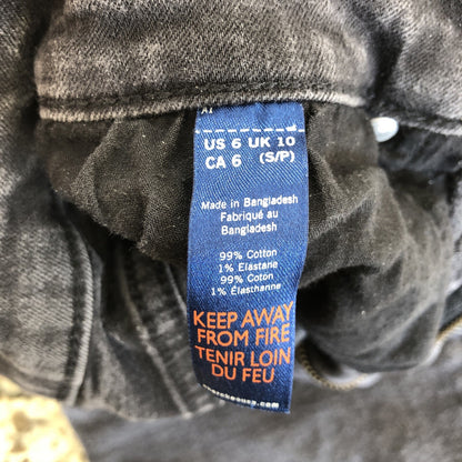 Size 6 X 27.5 Cherokee Womens Jeans Skinny Stretchy Black BD