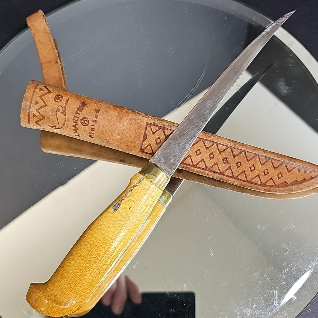 Marttiini Finland Authentic Rapala Fixed Blade Fish Fillet Knife With Sheath WOW