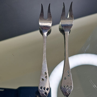 Arti 90 2 Prong Decorative Forks Pair Collectible 5.25 Inch Netherlands