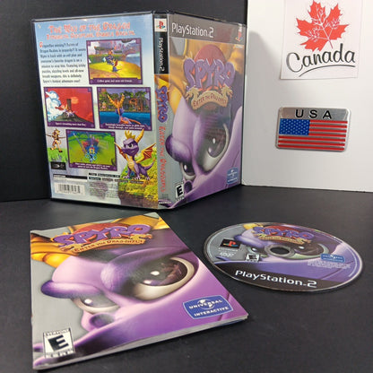 TESTED Spyro Enter the Dragonfly (PlayStation 2 2002)PS2 Case, CD, Manual USA