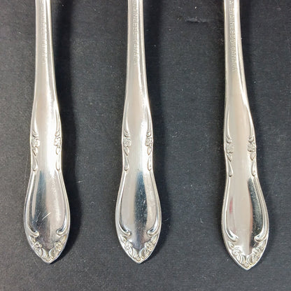Set Of 3 Oneida Stainless Canada Forks