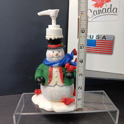 Frosty The Snowman Lotion Soap Pump Dispenser Holiday - SEARS 6.5" New VINTAGE