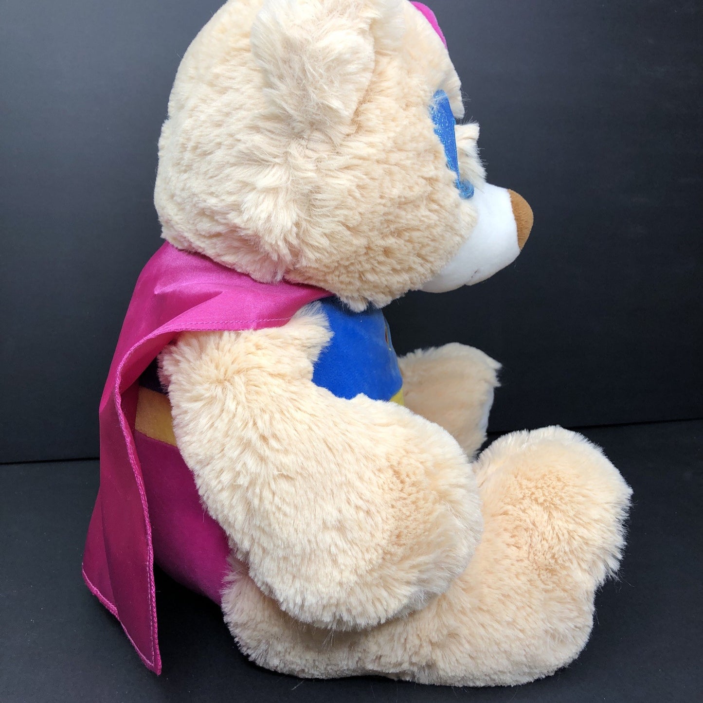 Toys”R”Us 2017 Plush Bear Animal Alley Pink Cape Bow SOFT CUDDLY CUTE CN