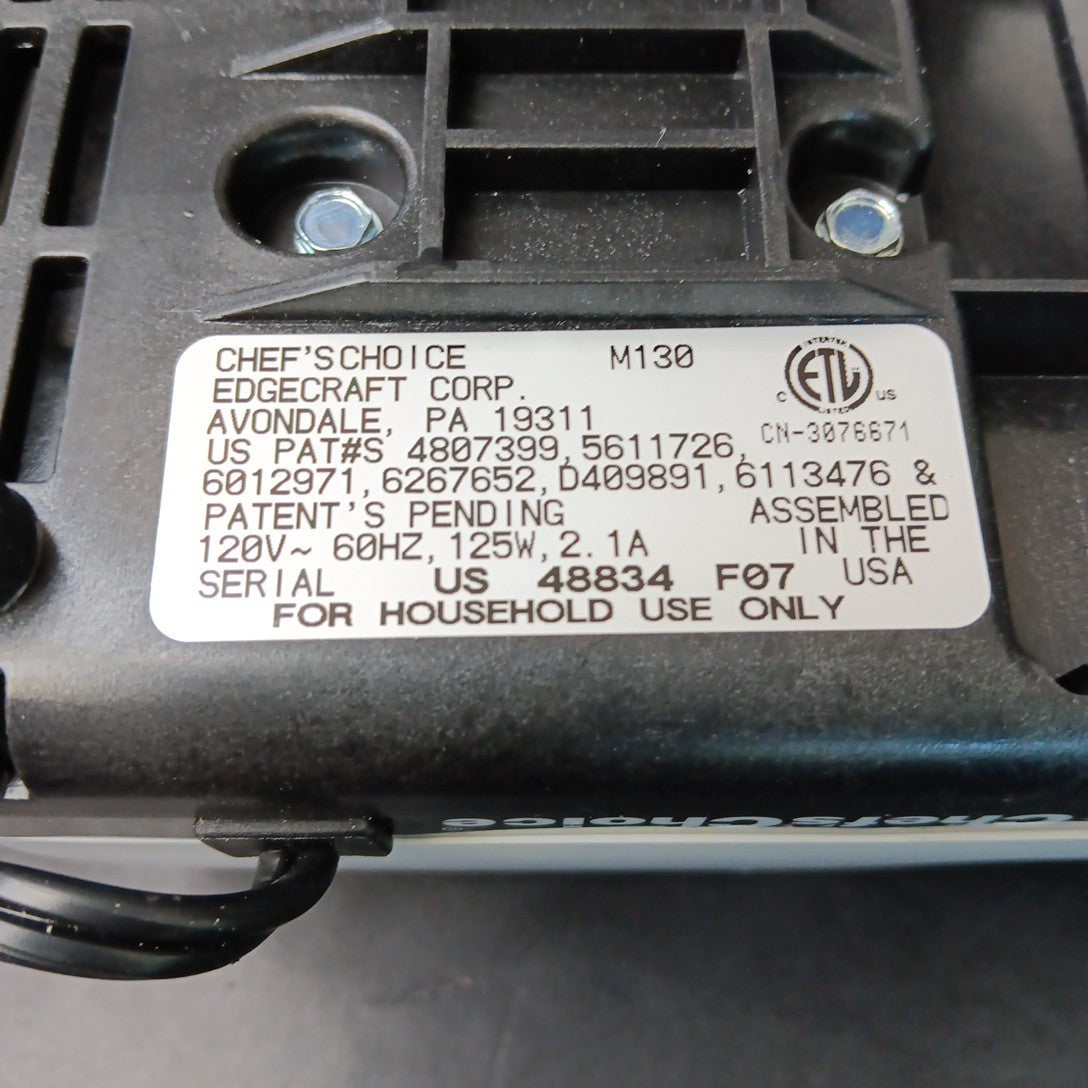 Chef's Choice Model 130 3-Stage Electric Knife Sharpener W/Serrated Stage 3 USA