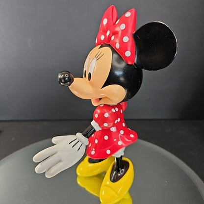 Vintage Minnie Mouse Articulated Figurine Walt Disney 8" Toy