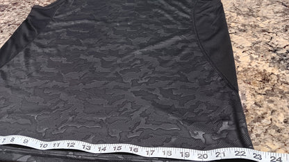 LARGE Rawlings Mens Sleeveless Shirt Gym, Running 100% Polyester Black Gray BD