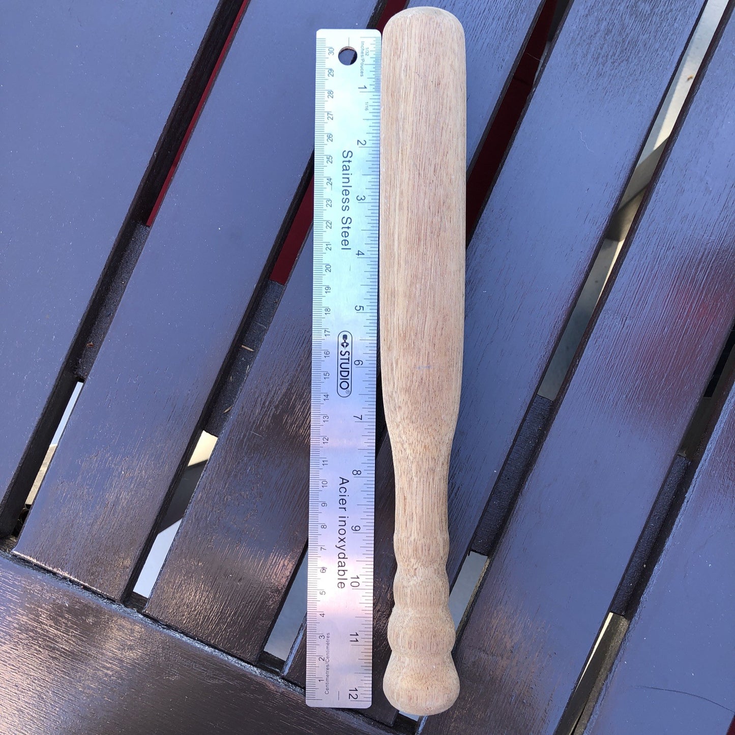 Handmade Mini Wood Bat Toy Baseball Fishing Bonker Small Bat