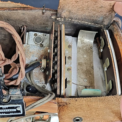 Automatic Electric West Test Set Lineman Phone 1950s W/ Leather Case D-780536-A