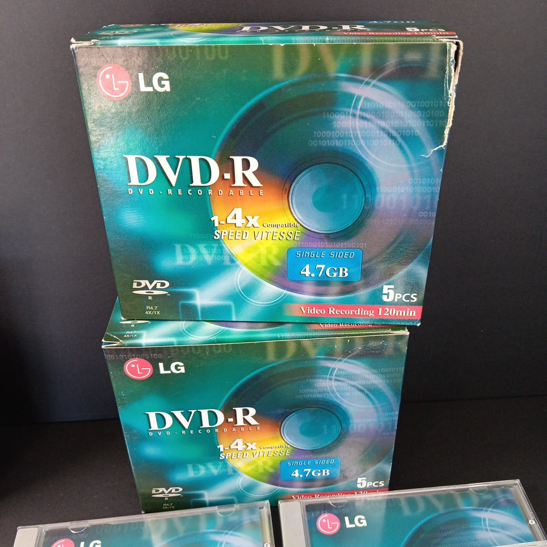 38 X New Dvd-R Blank Media Memorex (30pcs) And LG (8pcs) Taiwan Or Korea