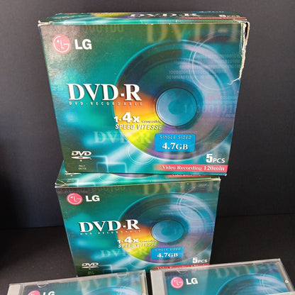 38 X New Dvd-R Blank Media Memorex (30pcs) And LG (8pcs) Taiwan Or Korea