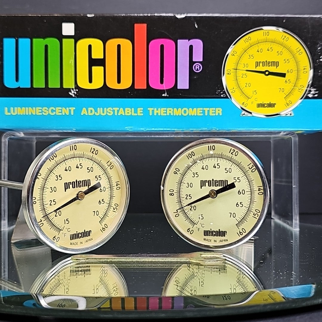TWO Unicolor Protemp Thermometer Cat 348 Photo Lab Adjustable Luminescent