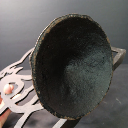 Kitchen Cast Iron Black Recipe Adjustable Cooking Book Holder Stand Heavy