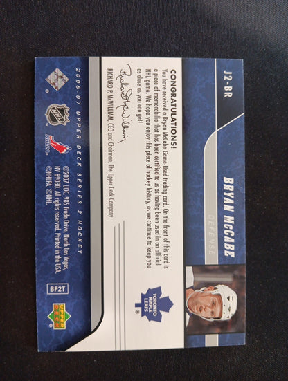 2006-07 Upper Deck Series 2 UD Game Jersey Bryan McCabe #J2-BR